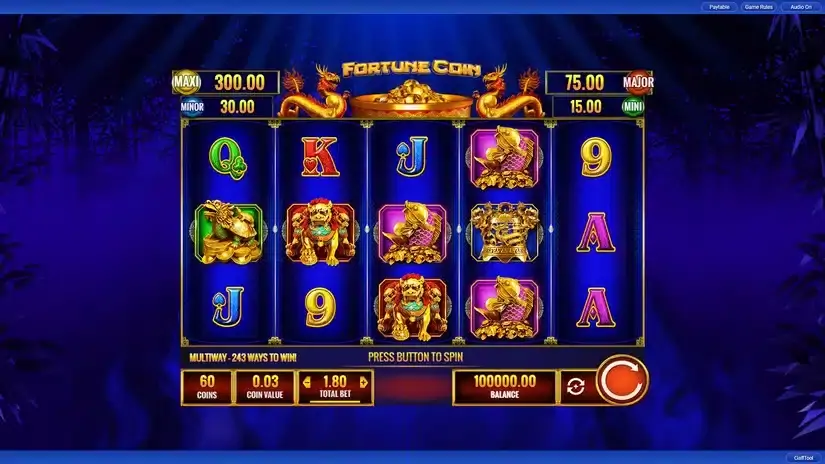 Fortune Coin slot screenshot 