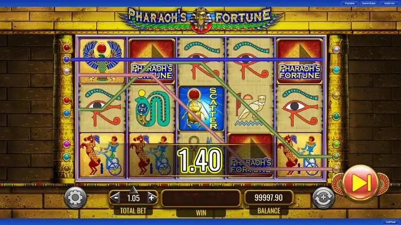 Pharoah’s Fortune slot screenshot 2