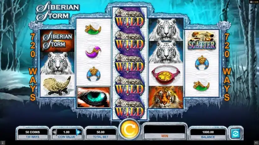 Siberian Storm slot screenshot 1