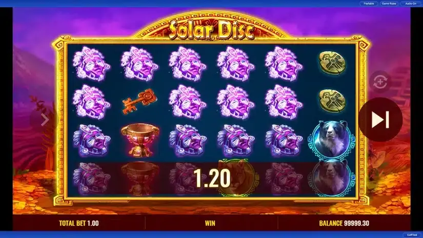 Solar Disc slot screenshot 