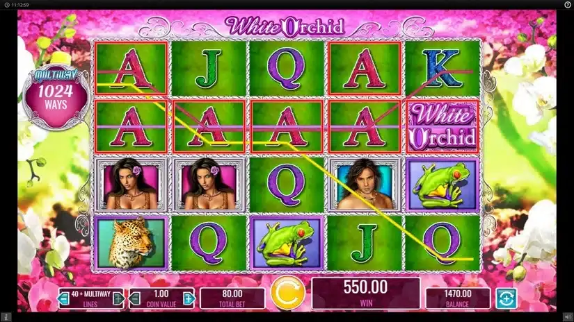 White Orchid slot screenshot 2