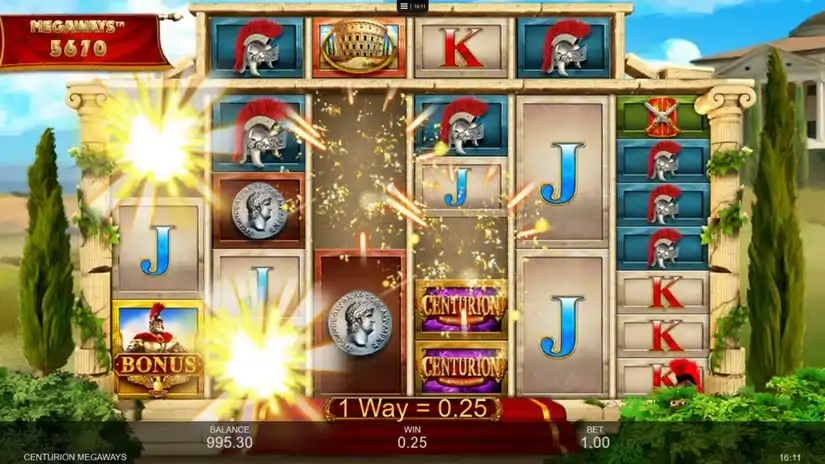 Centurion Megaways slot screenshot 2