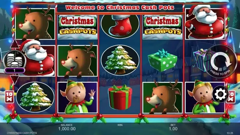 Christmas Cash Pots slot screenshot 1