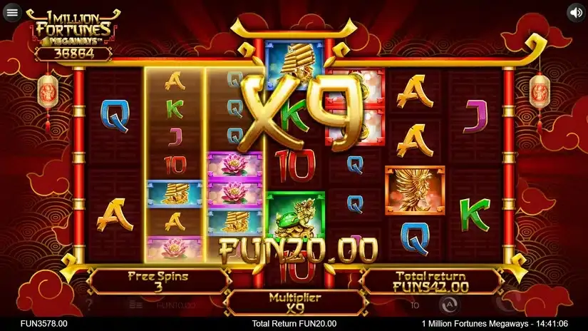 1 Million Fortunes Megaways slot screenshot 5