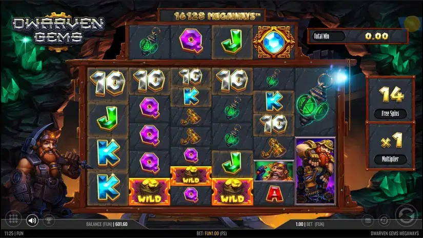 Dwarven Gems Megaways slot screenshot 4