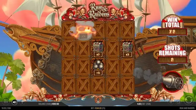 Rum and Raiders slot screenshot 3
