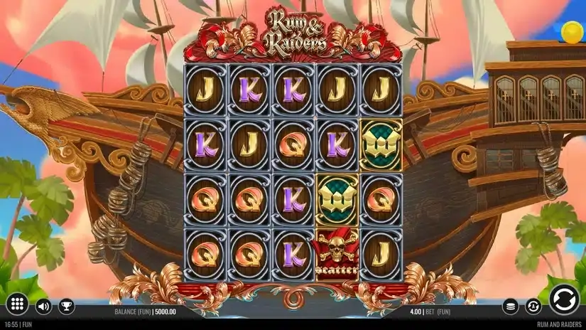 Rum and Raiders slot screenshot 1