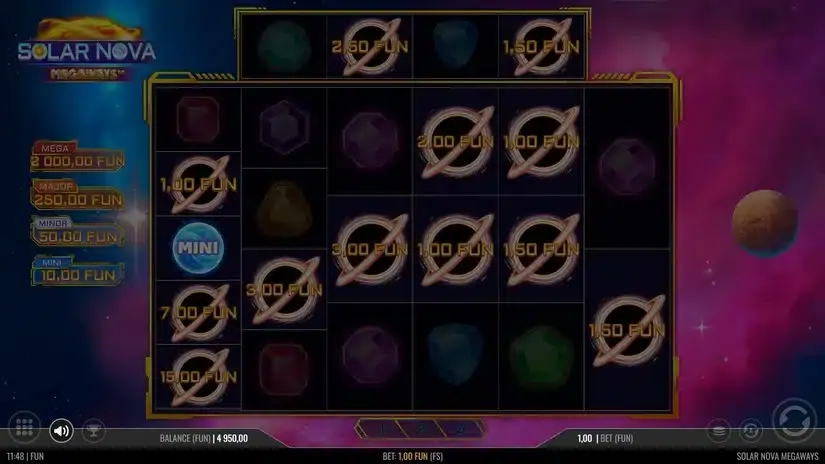 Solar Nova Megaways slot screenshot 5