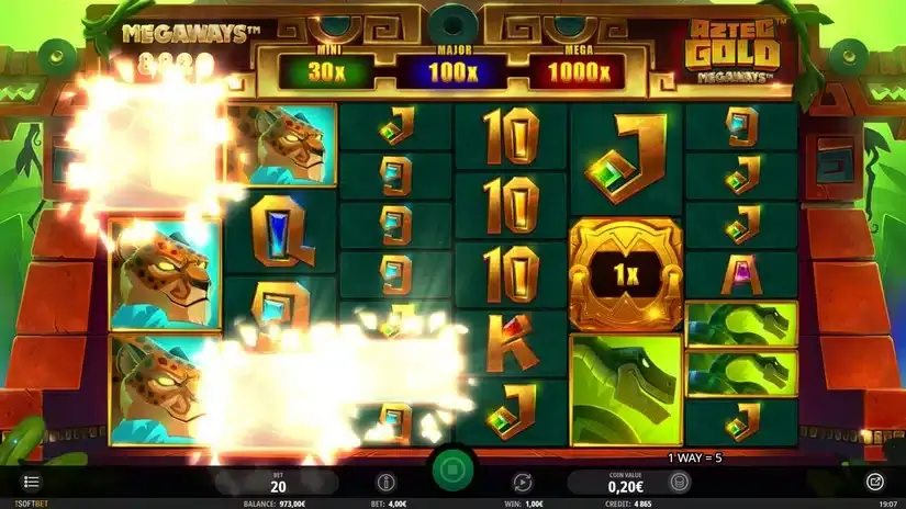 Aztec Gold Megaways slot screenshot 2