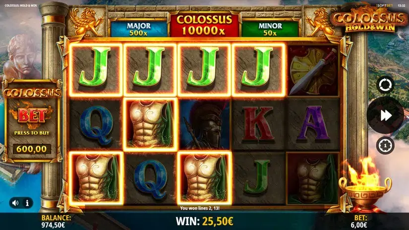 Colossus: Hold & Win slot screenshot 2