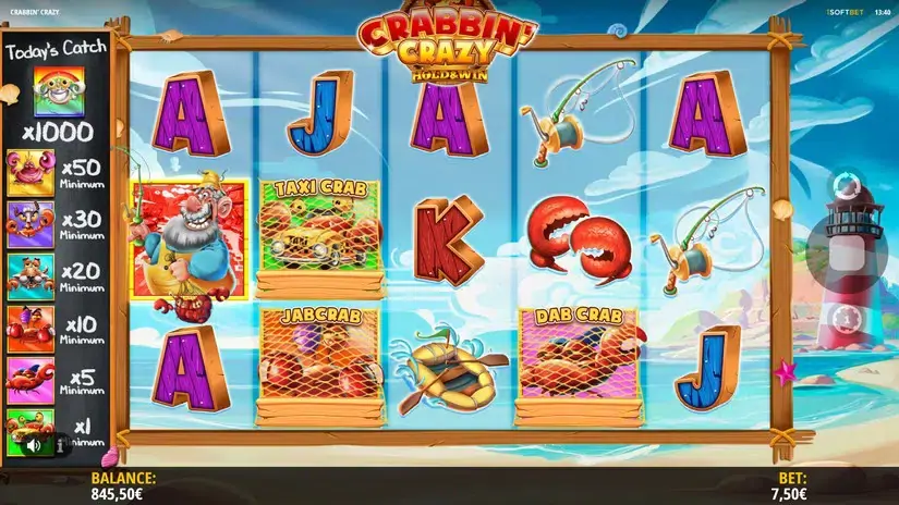 Crabbin’ Crazy slot screenshot 