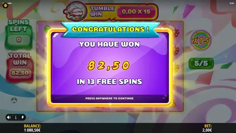 Jawbreaker slot screenshot 5