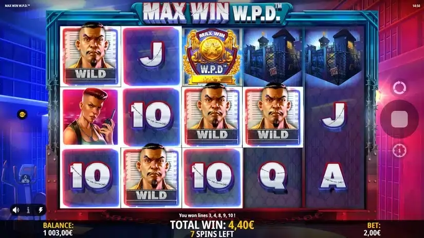 Max Win W.P.D slot screenshot 5