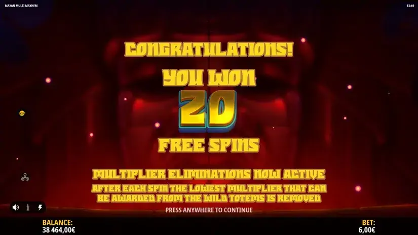 Mayan Multi Mayhem slot screenshot 5