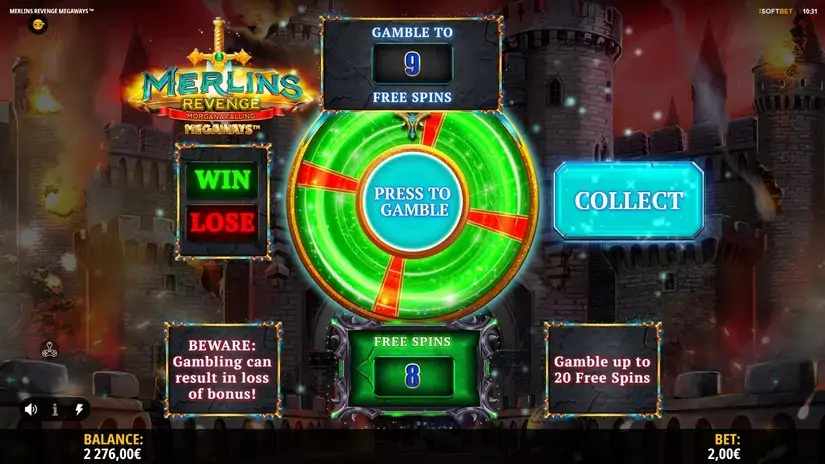 Merlin’s Revenge Megaways slot screenshot 5