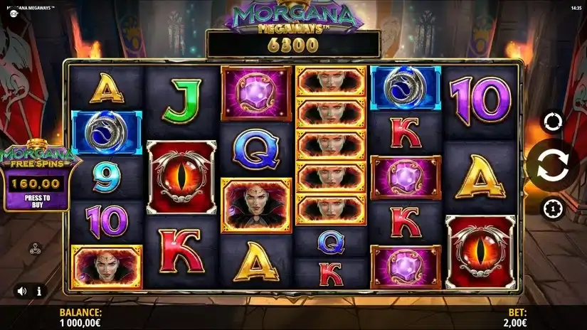 Morgana Megaways slot screenshot 