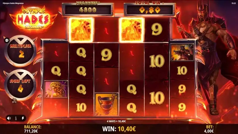 Olympus Hades Megaways slot screenshot 4