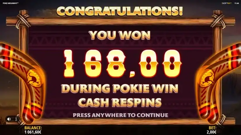 Pokie Megaways slot screenshot