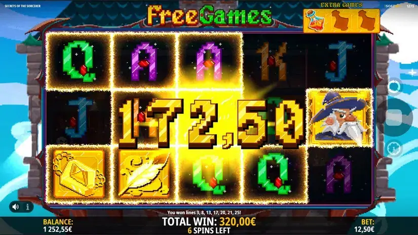 Secrets Of The Sorcerer slot screenshot 