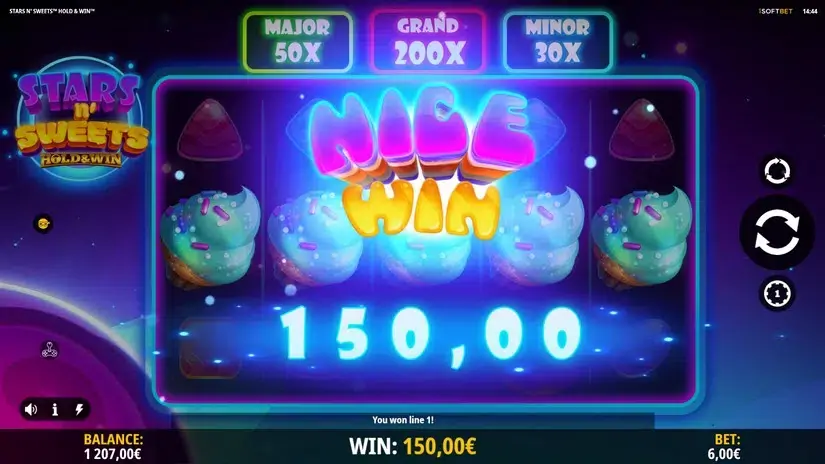Stars n’ Sweets Hold & Win slot screenshot 3