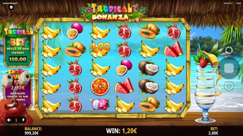 Tropical Bonanza slot screenshot 4