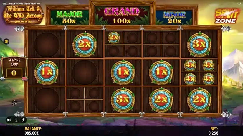 William Tell & The Wild Arrows slot screenshot 5