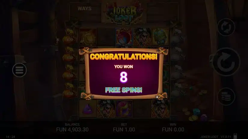 Joker Loot slot screenshot 5