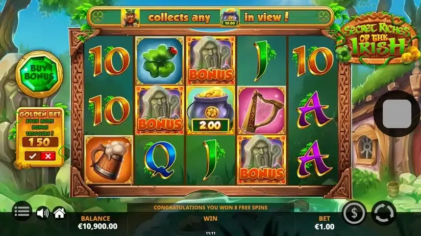 Secret Riches of the Irish slot screenshot 2
