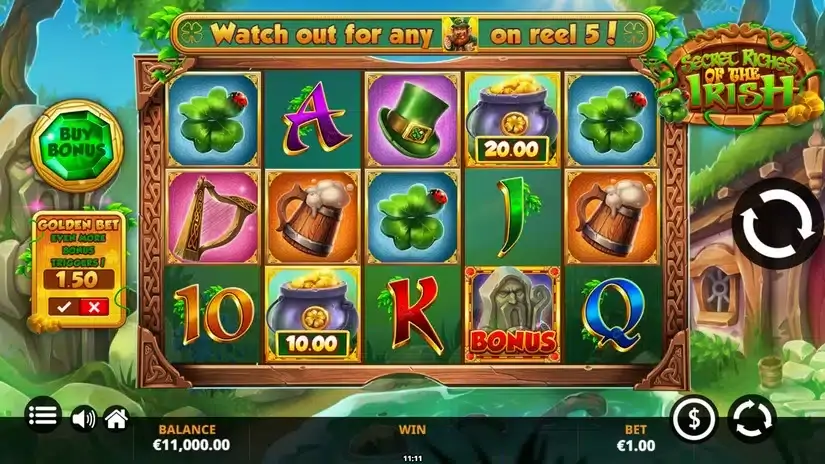 Secret Riches of the Irish slot screenshot 1