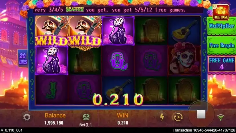 Bone Fortune slot screenshot 4