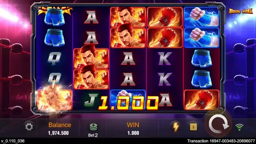 Boxing King slot screenshot 4