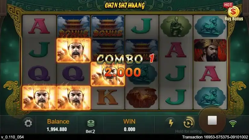 Chin Shi Huang slot screenshot 2