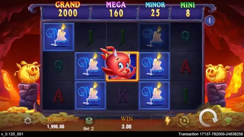 Devil Fire 2 slot screenshot 2