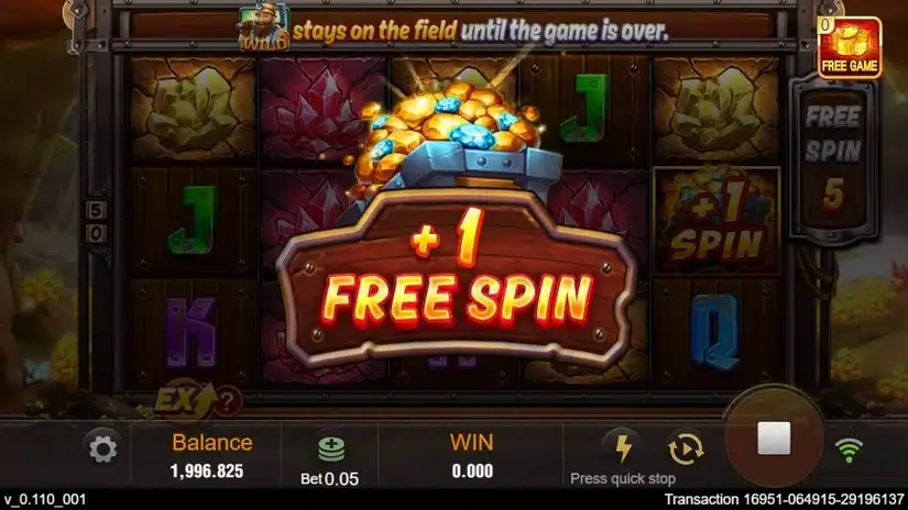 Gold Rush (Tada Gaming) slot screenshot 4