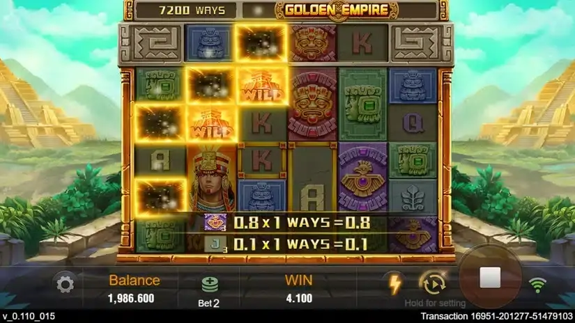 Golden Empire slot screenshot 3