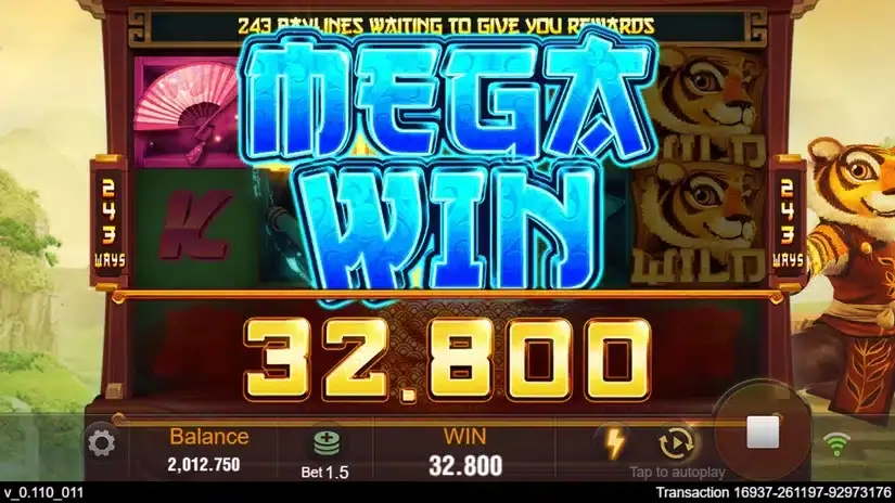 Master Tiger slot screenshot 4