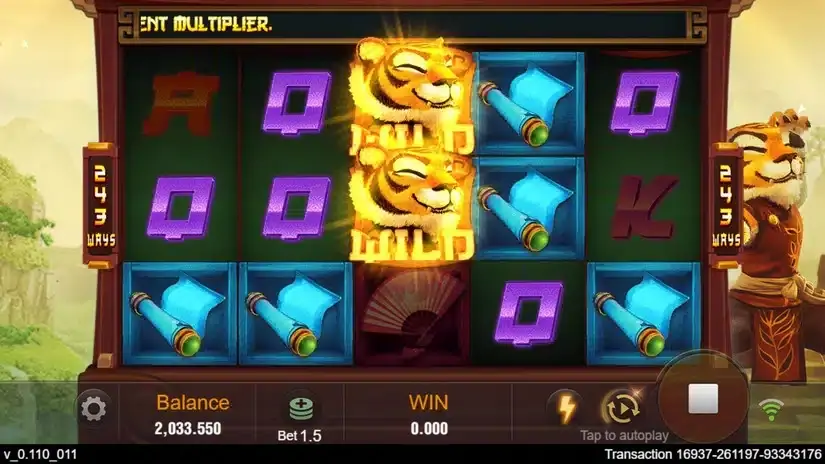 Master Tiger slot screenshot 5