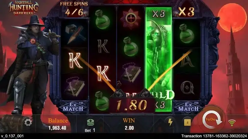 Nightfall Hunting slot screenshot 