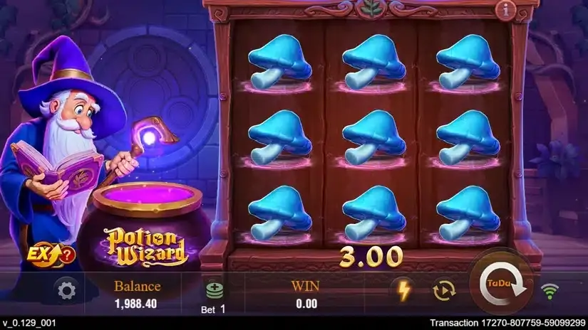 Potion Wizard slot screenshot 5