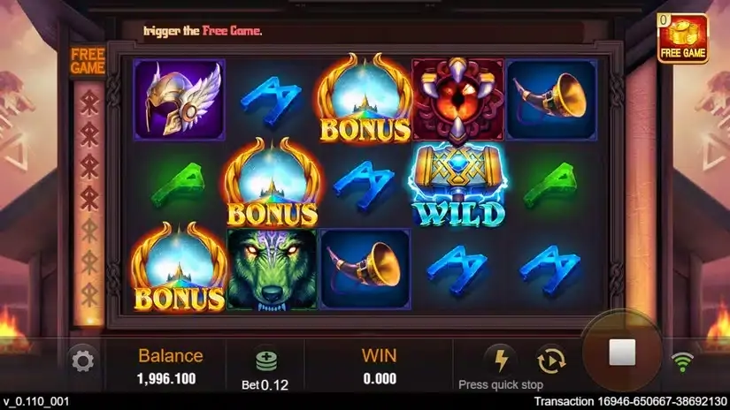 Thor X slot screenshot 2