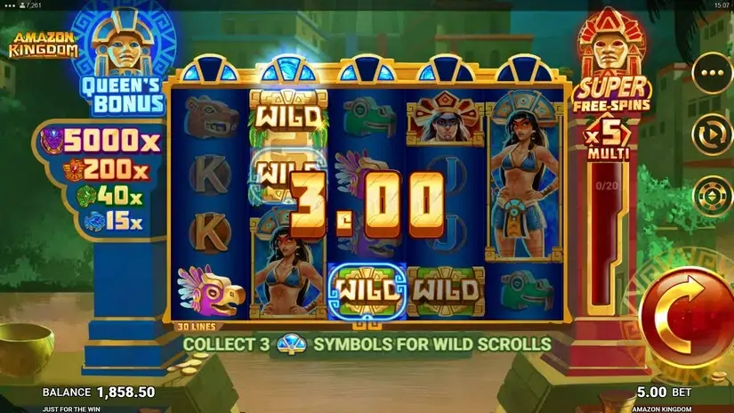 Amazon Kingdom slot screenshot 3