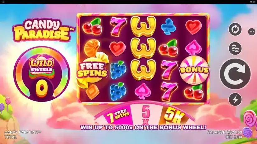 Candy Paradise slot screenshot 