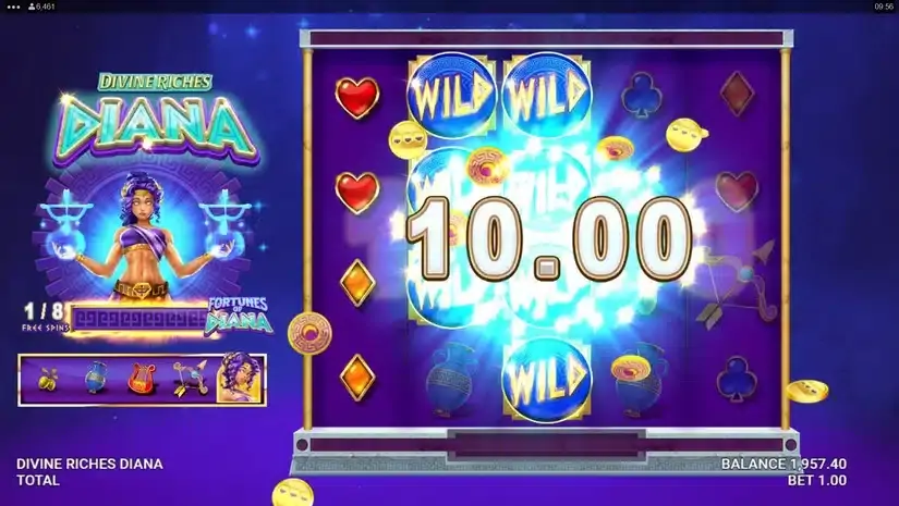Divine Riches Diana slot screenshot 5