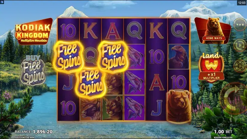 Kodiak Kingdom slot screenshot 3