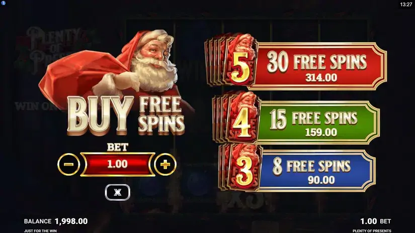 Plenty of Presents slot screenshot 4