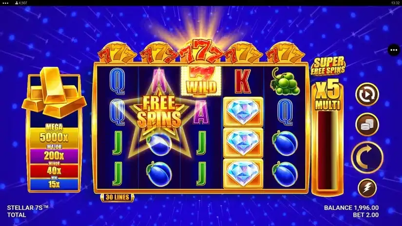 Stellar 7s slot screenshot 