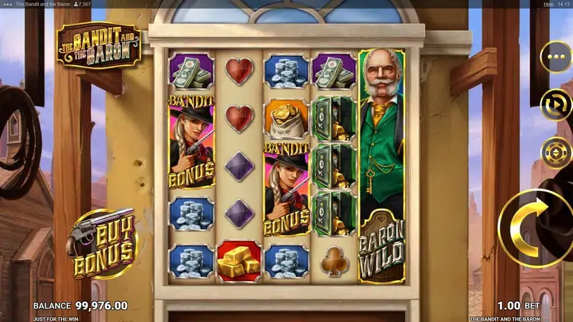 The Bandit and the Baron slot screenshot 1