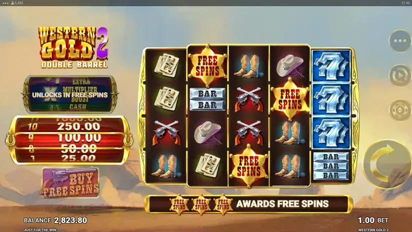 Western Gold 2 slot screenshot 4