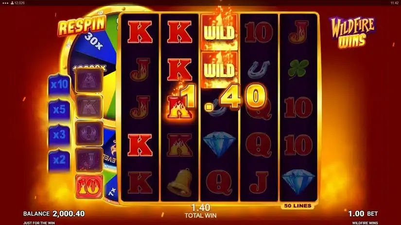 Wildfire Wins slot screenshot 3