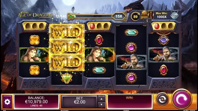 Age of Dragons slot screenshot 2